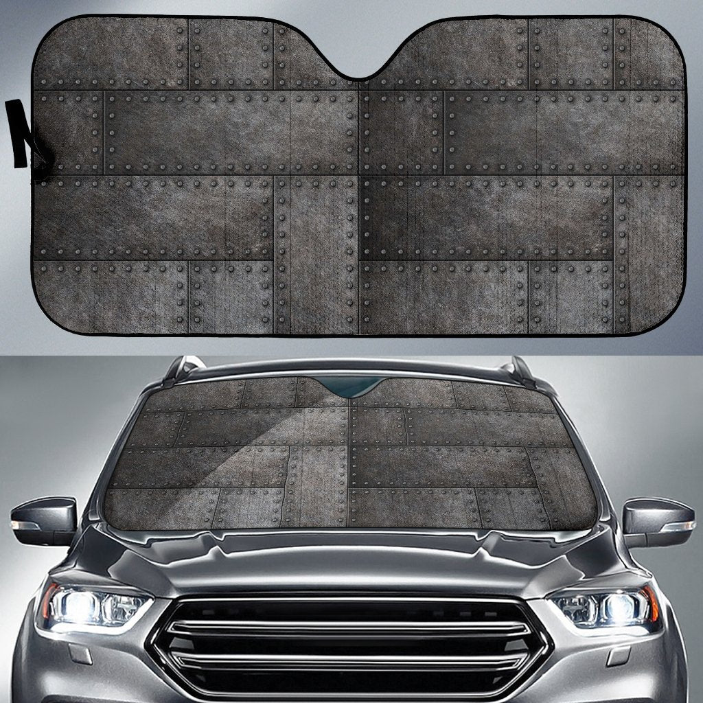 Armor Pattern Print Design 02 Car Sun Shade-JORJUNE.COM