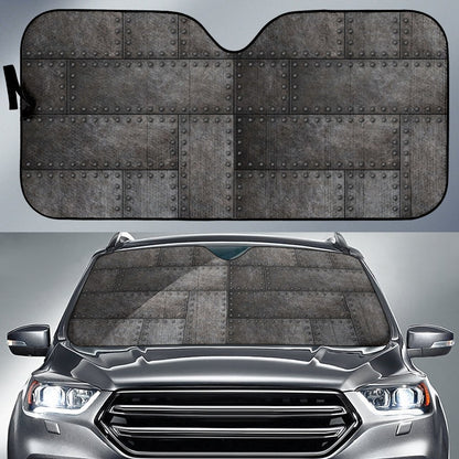 Armor Pattern Print Design 02 Car Sun Shade-JORJUNE.COM