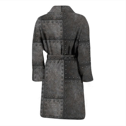 Armor Pattern Print Design 02 Men Bathrobe-JORJUNE.COM