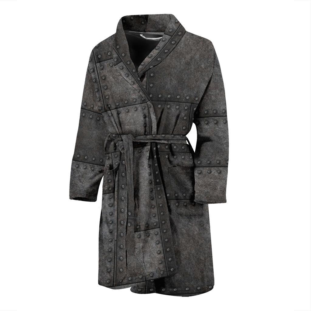 Armor Pattern Print Design 02 Men Bathrobe-JORJUNE.COM