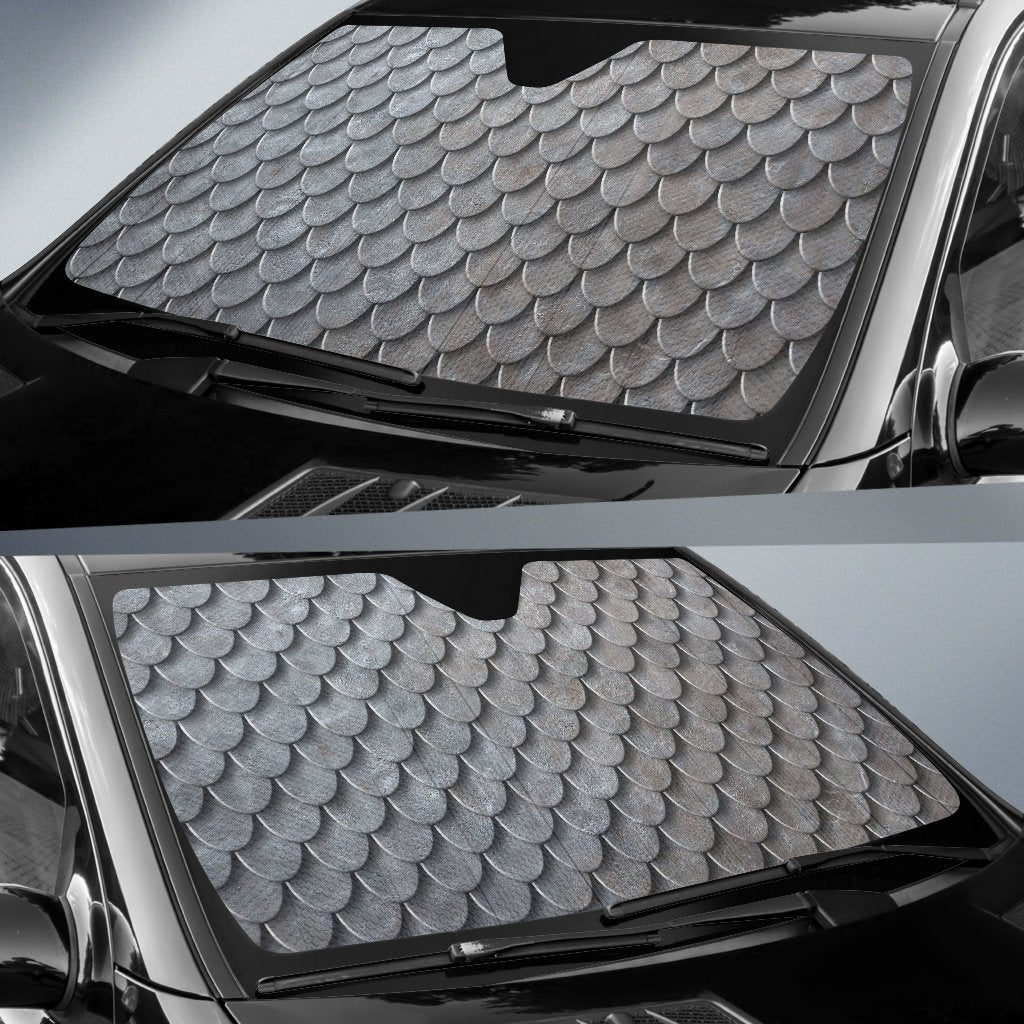 Armor Scales Pattern Print Design 03 Car Sun Shade-JORJUNE.COM