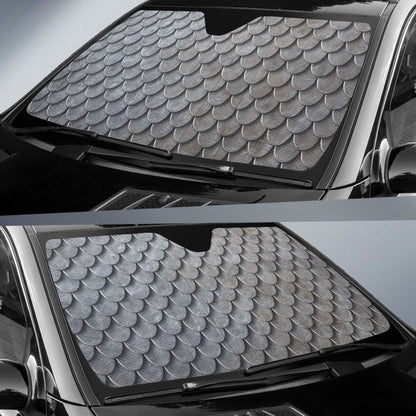 Armor Scales Pattern Print Design 03 Car Sun Shade-JORJUNE.COM