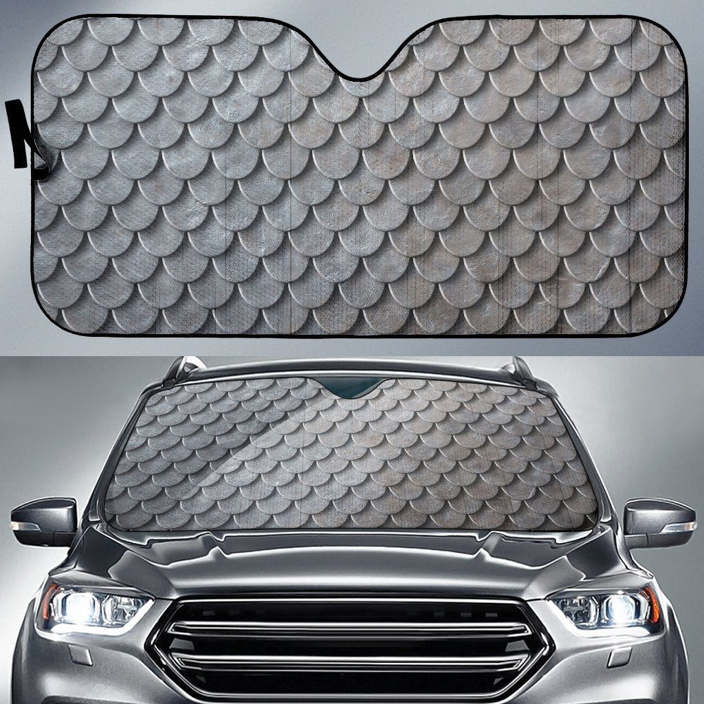 Armor Scales Pattern Print Design 03 Car Sun Shade-JORJUNE.COM