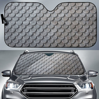 Armor Scales Pattern Print Design 03 Car Sun Shade-JORJUNE.COM