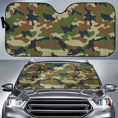 Army Camouflage Pattern Print Design 01 Car Sun Shade-JORJUNE.COM