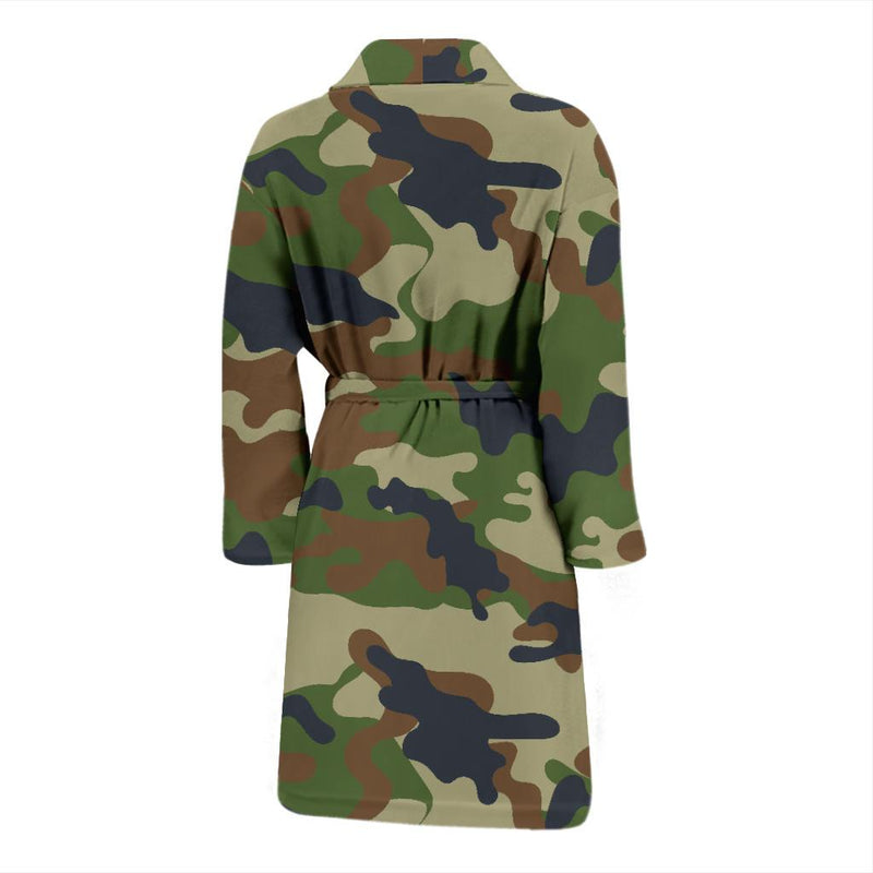 Army Camouflage Pattern Print Design 01 Men Bathrobe-JORJUNE.COM