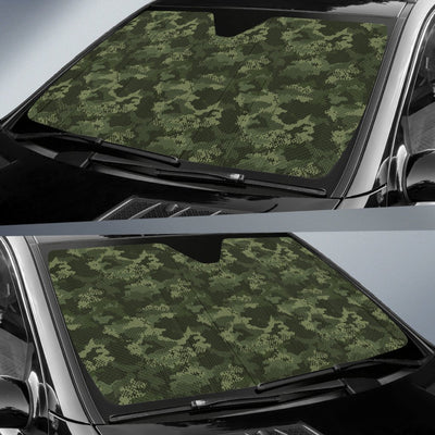 Army Camouflage Pattern Print Design 02 Car Sun Shade-JORJUNE.COM