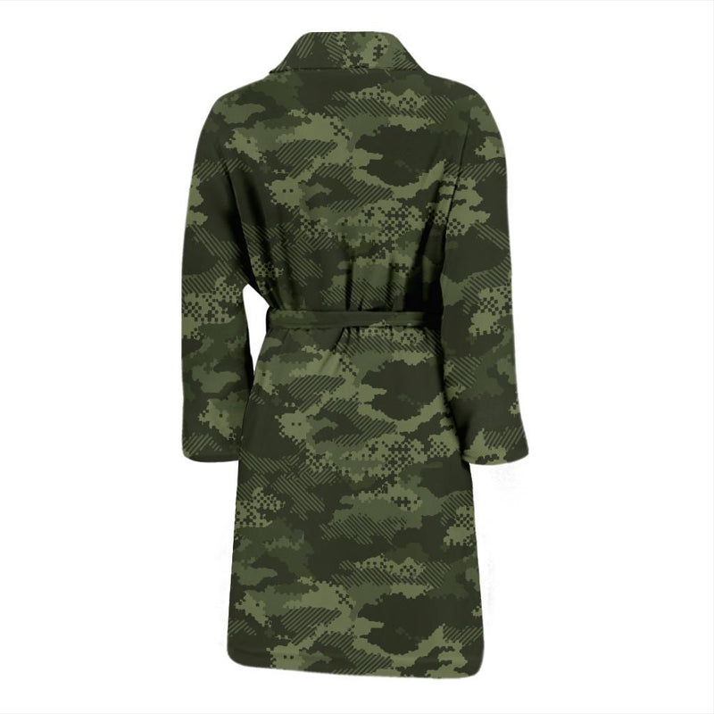 Army Camouflage Pattern Print Design 02 Men Bathrobe-JORJUNE.COM