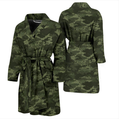 Army Camouflage Pattern Print Design 02 Men Bathrobe-JORJUNE.COM