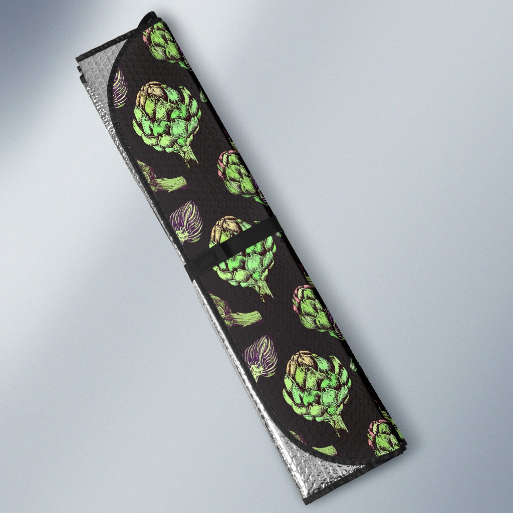 Artichoke Pattern Print Design 02 Car Sun Shade-JORJUNE.COM