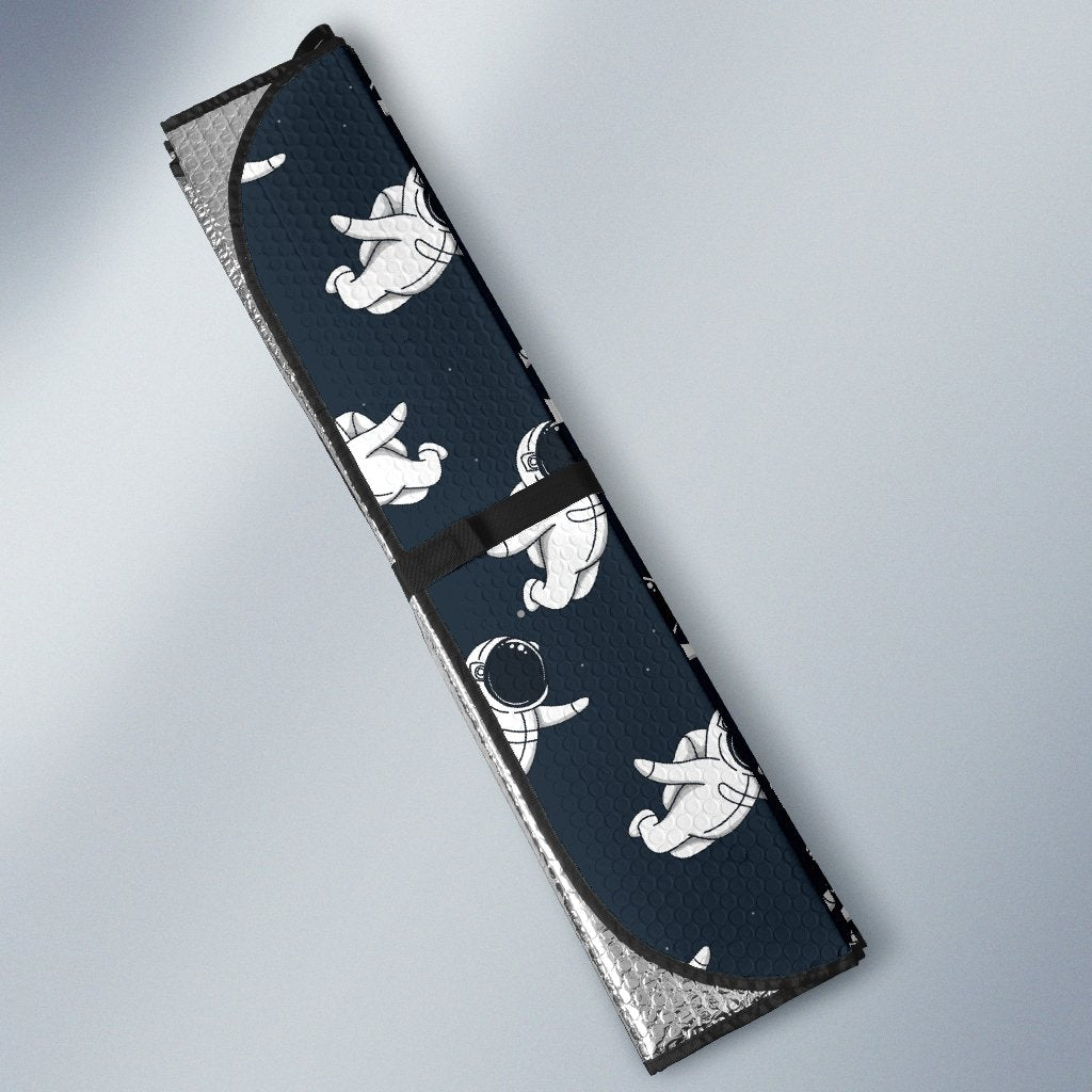 Astronaut Pattern Print Design 02 Car Sun Shade-JORJUNE.COM