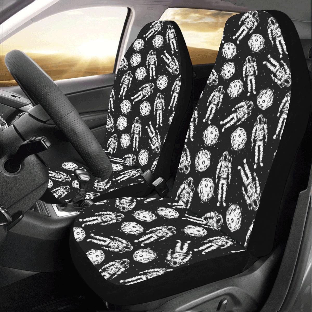 Astronaut Pattern Print Design 03 Car Seat Covers (Set of 2)-JORJUNE.COM