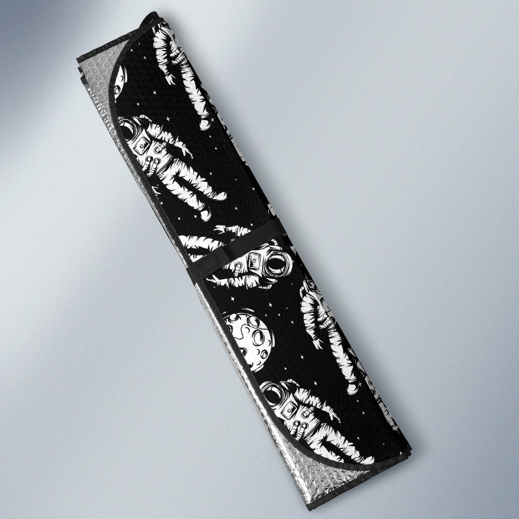 Astronaut Pattern Print Design 03 Car Sun Shade-JORJUNE.COM
