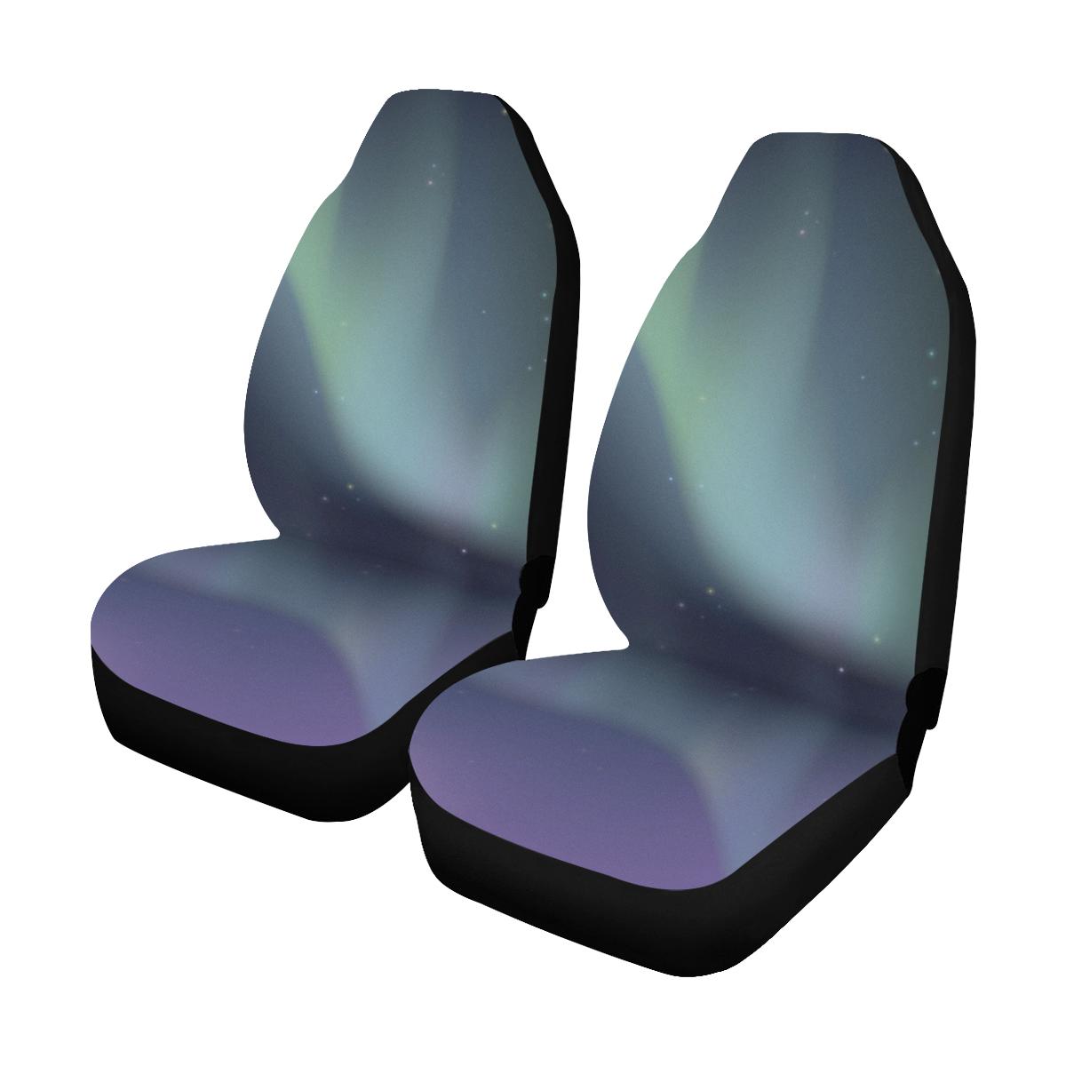 Aurora Borealis Pattern Print Design 01 Car Seat Covers (Set of 2)-JORJUNE.COM