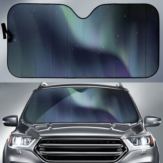 Aurora Borealis Pattern Print Design 01 Car Sun Shade-JORJUNE.COM