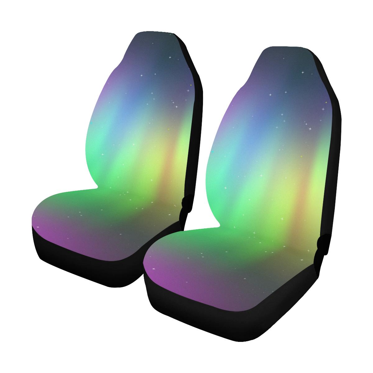 Aurora Borealis Pattern Print Design 03 Car Seat Covers (Set of 2)-JORJUNE.COM