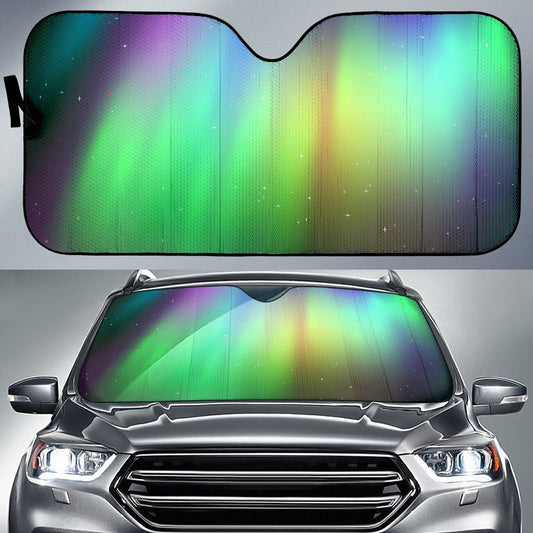Aurora Borealis Pattern Print Design 03 Car Sun Shade-JORJUNE.COM