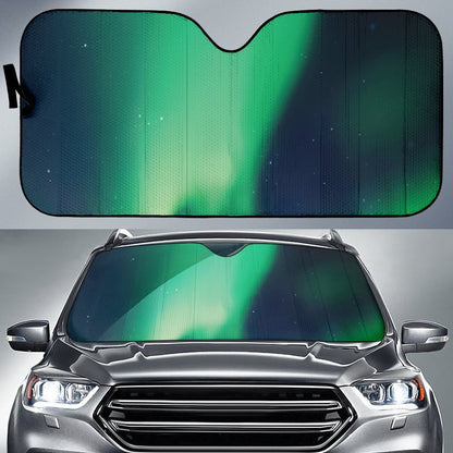 Aurora Borealis Pattern Print Design 04 Car Sun Shade-JORJUNE.COM