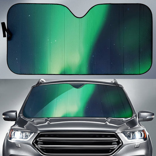 Aurora Borealis Pattern Print Design 04 Car Sun Shade-JORJUNE.COM