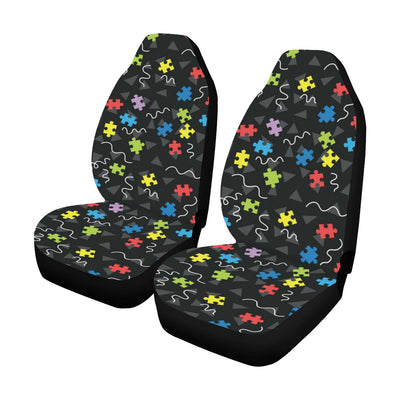 Autism Awareness Pattern Print Design 01 Car Seat Covers (Set of 2)-JORJUNE.COM