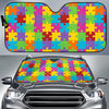 Autism Awareness Pattern Print Design 02 Car Sun Shade-JORJUNE.COM