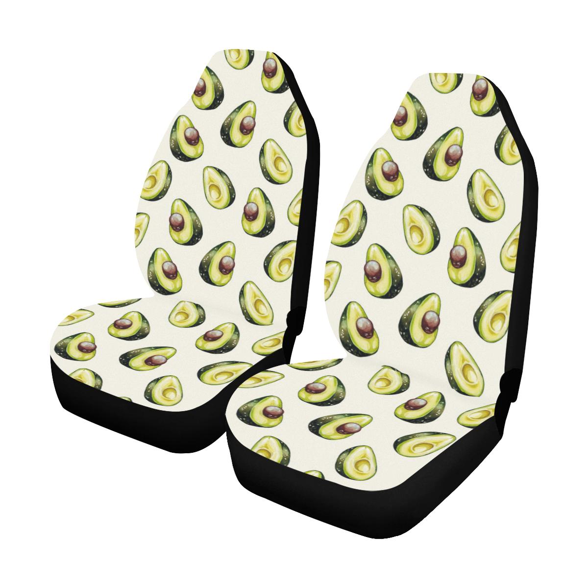 Avocado Pattern Print Design 01 Car Seat Covers (Set of 2)-JORJUNE.COM