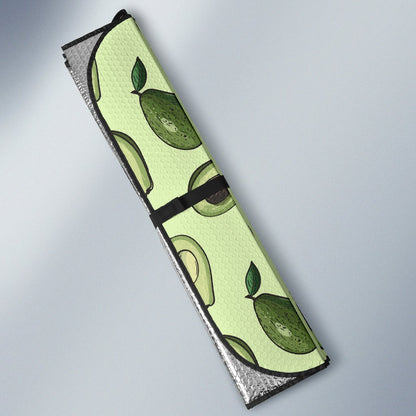 Avocado Pattern Print Design 02 Car Sun Shade-JORJUNE.COM