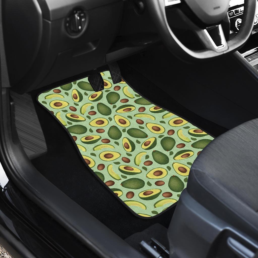 Avocado Pattern Print Design AC01 Car Floor Mats-JorJune
