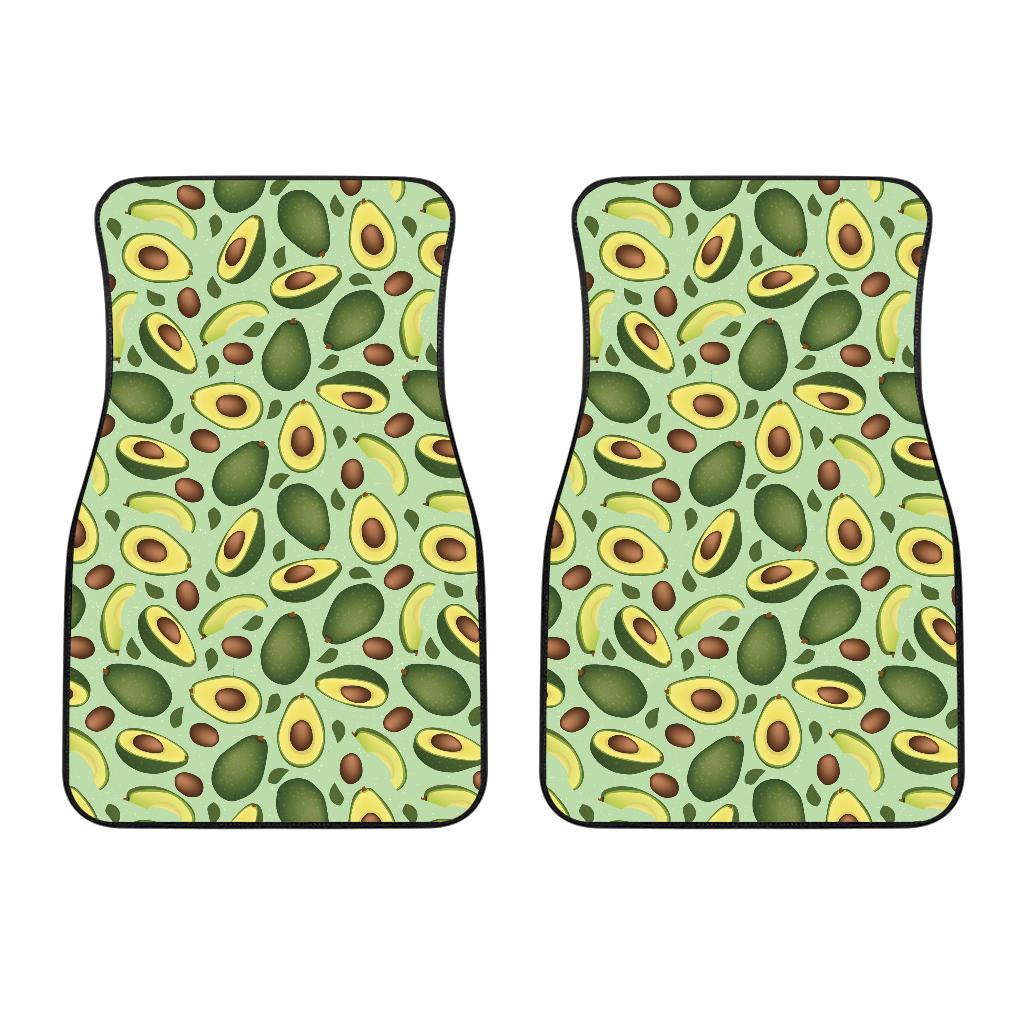 Avocado Pattern Print Design AC01 Car Floor Mats-JorJune