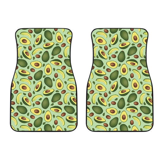 Avocado Pattern Print Design AC01 Car Floor Mats-JorJune