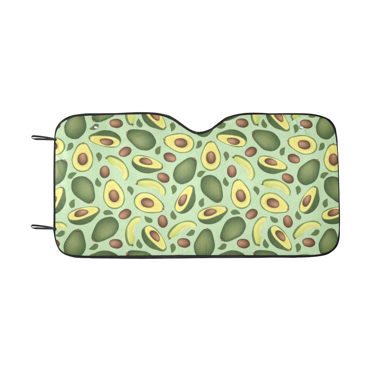 Avocado Pattern Print Design AC01 Car Sun Shade-JorJune