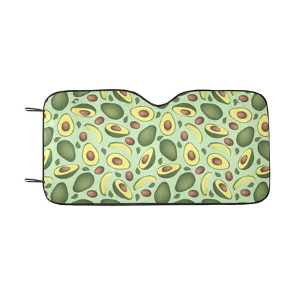 Avocado Pattern Print Design AC01 Car Sun Shade-JorJune