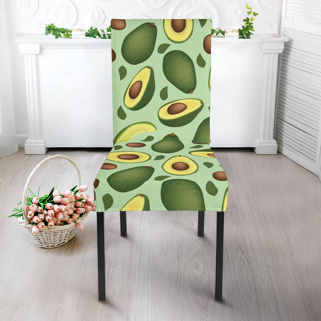 Avocado Pattern Print Design AC01 Dining Chair Slipcover-JORJUNE.COM