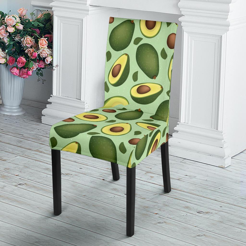Avocado Pattern Print Design AC01 Dining Chair Slipcover-JORJUNE.COM