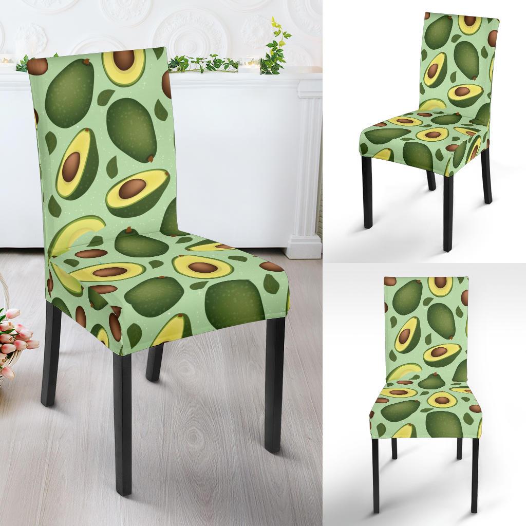 Avocado Pattern Print Design AC01 Dining Chair Slipcover-JORJUNE.COM