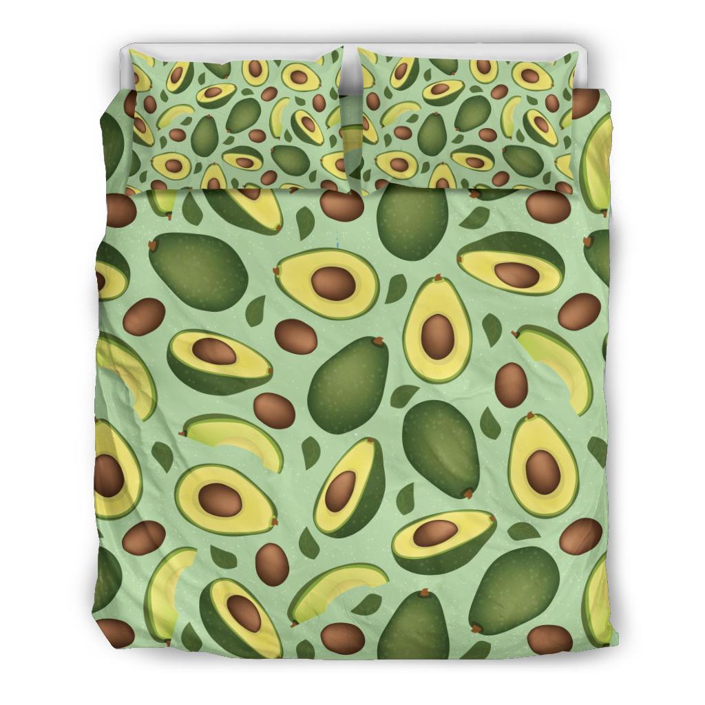 Avocado Pattern Print Design AC01 Duvet Cover Bedding Set-JORJUNE.COM