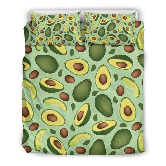Avocado Pattern Print Design AC01 Duvet Cover Bedding Set-JORJUNE.COM