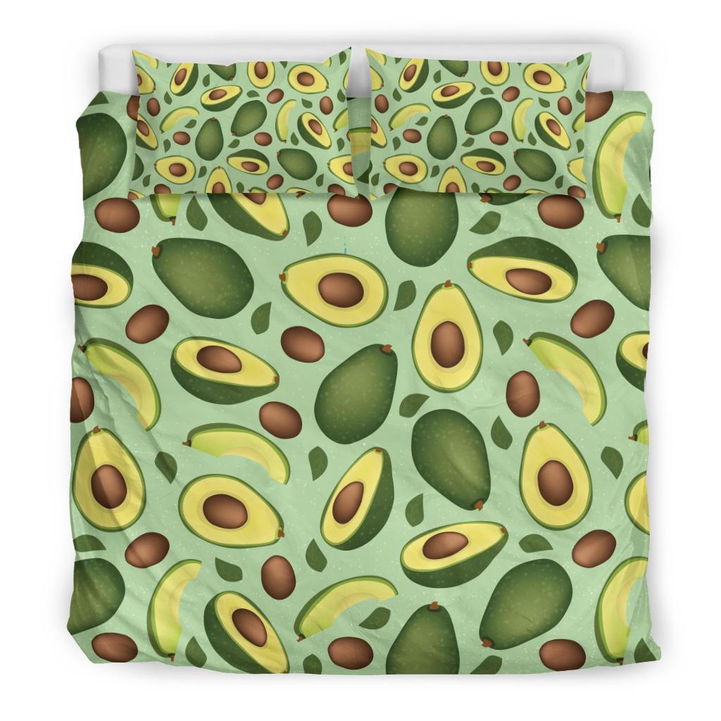 Avocado Pattern Print Design AC01 Duvet Cover Bedding Set-JORJUNE.COM