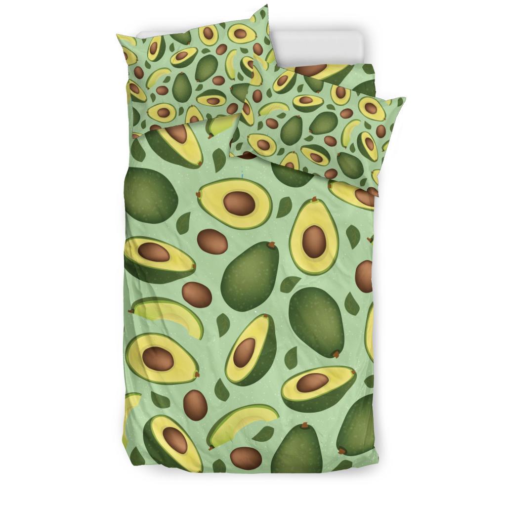 Avocado Pattern Print Design AC01 Duvet Cover Bedding Set-JORJUNE.COM