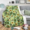 Avocado Pattern Print Design AC01 Fleece Blankete