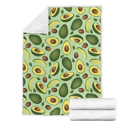 Avocado Pattern Print Design AC01 Fleece Blankete