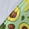 Avocado Pattern Print Design AC01 Fleece Blankete