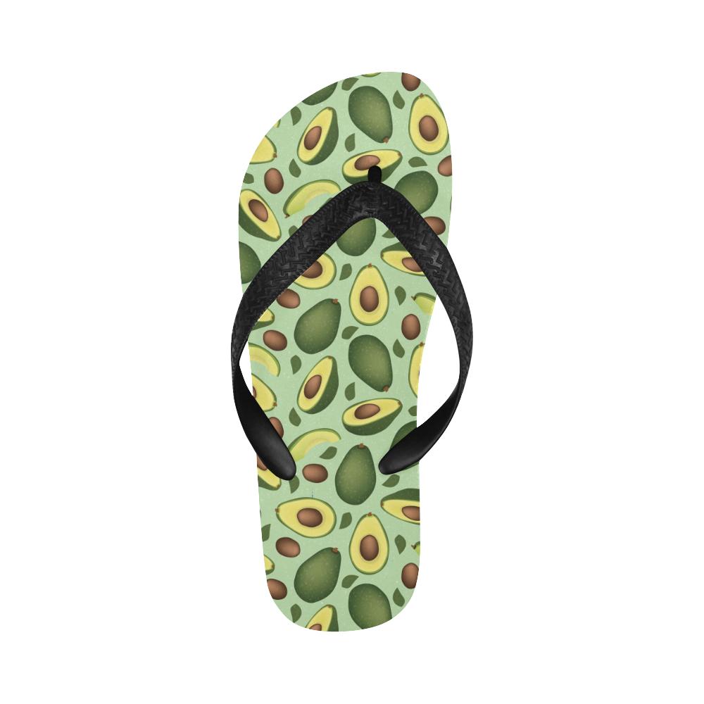 Avocado Pattern Print Design AC01 Flip Flops-JorJune