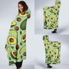 Avocado Pattern Print Design AC01 Hooded Blanket-JORJUNE.COM