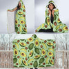 Avocado Pattern Print Design AC01 Hooded Blanket-JORJUNE.COM