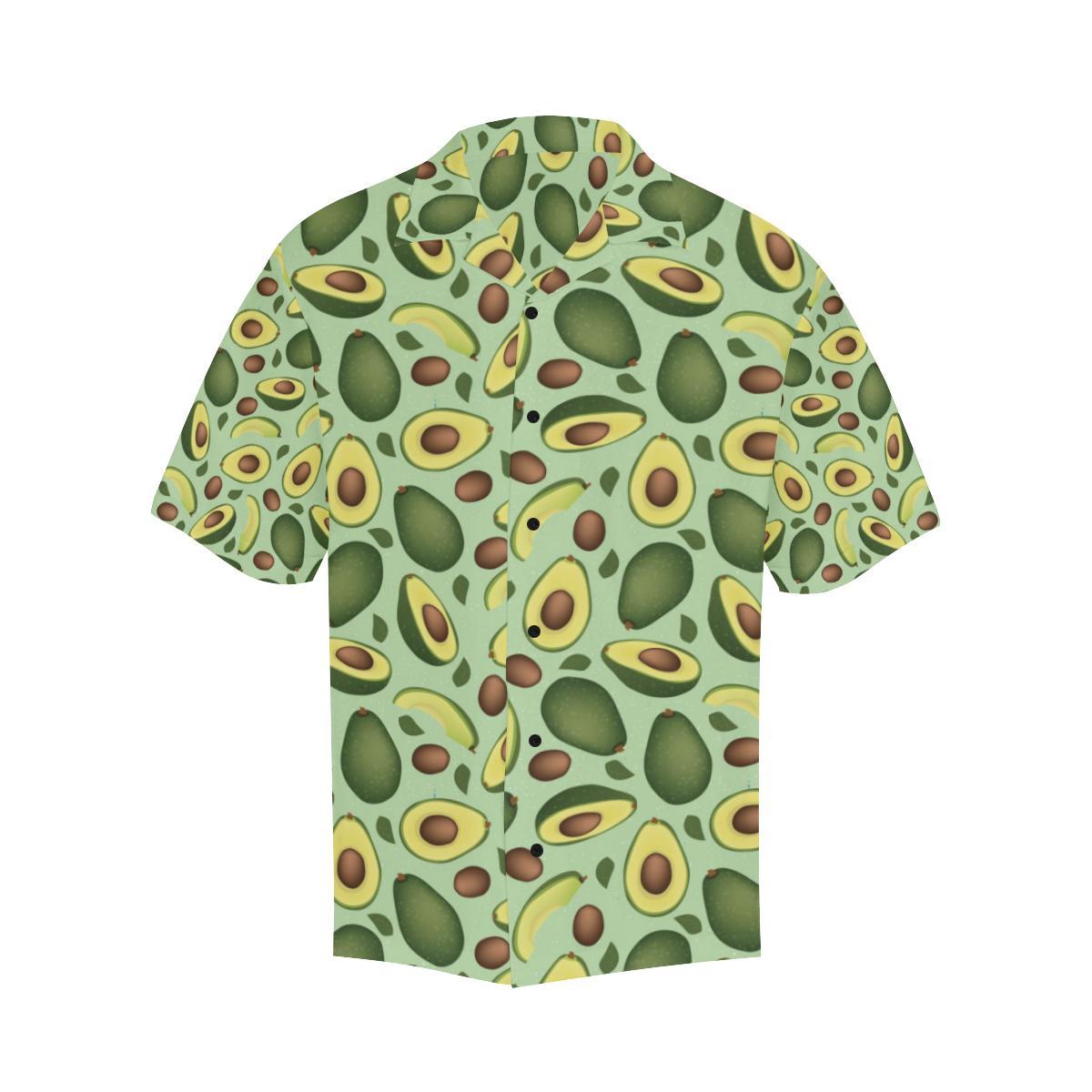 Avocado Pattern Print Design AC01 Men Hawaiian Shirt-JorJune