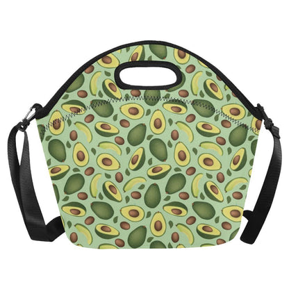 Avocado Pattern Print Design AC01 Neoprene Lunch Bag-JorJune