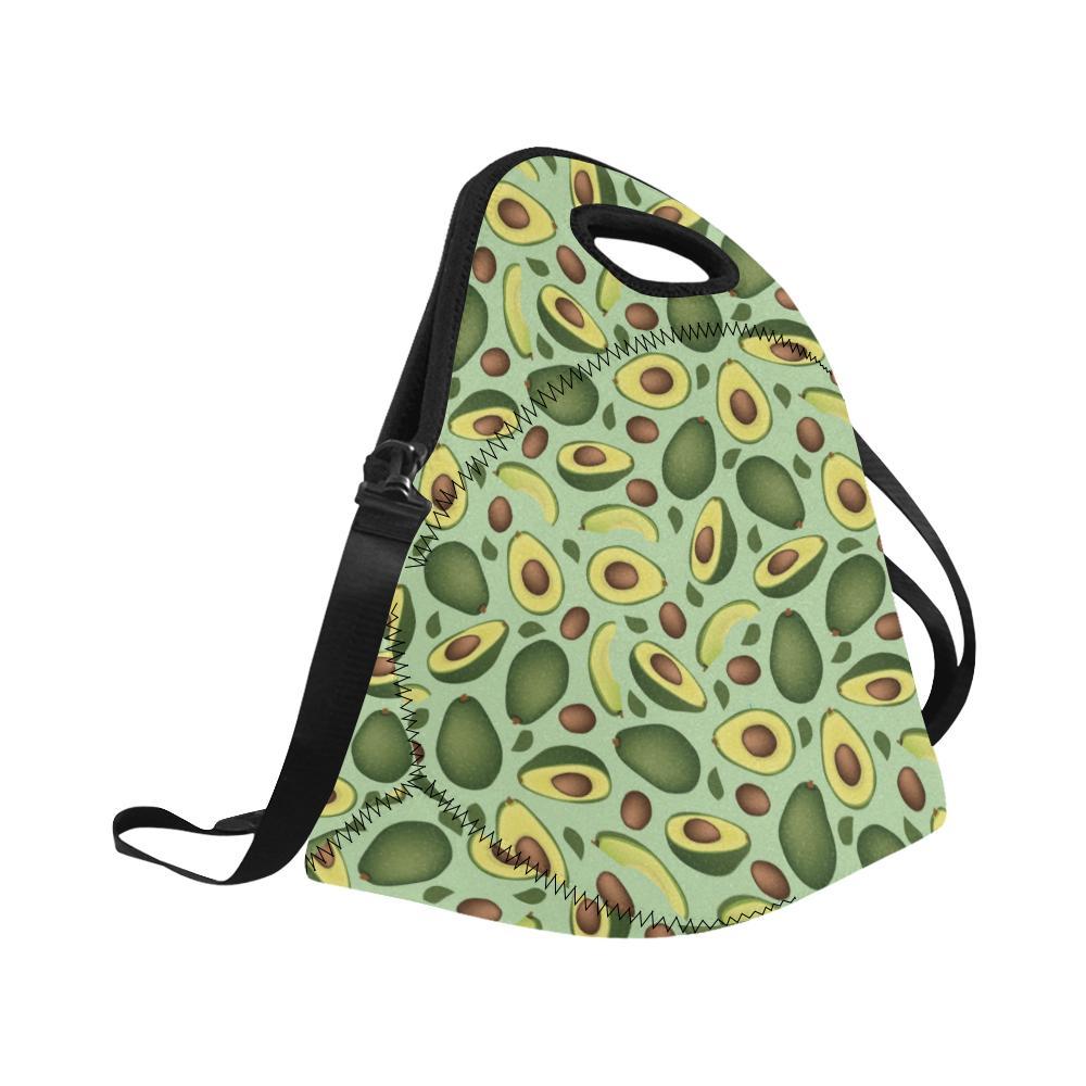 Avocado Pattern Print Design AC01 Neoprene Lunch Bag-JorJune