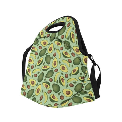 Avocado Pattern Print Design AC01 Neoprene Lunch Bag-JorJune