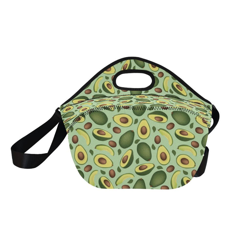 Avocado Pattern Print Design AC01 Neoprene Lunch Bag-JorJune
